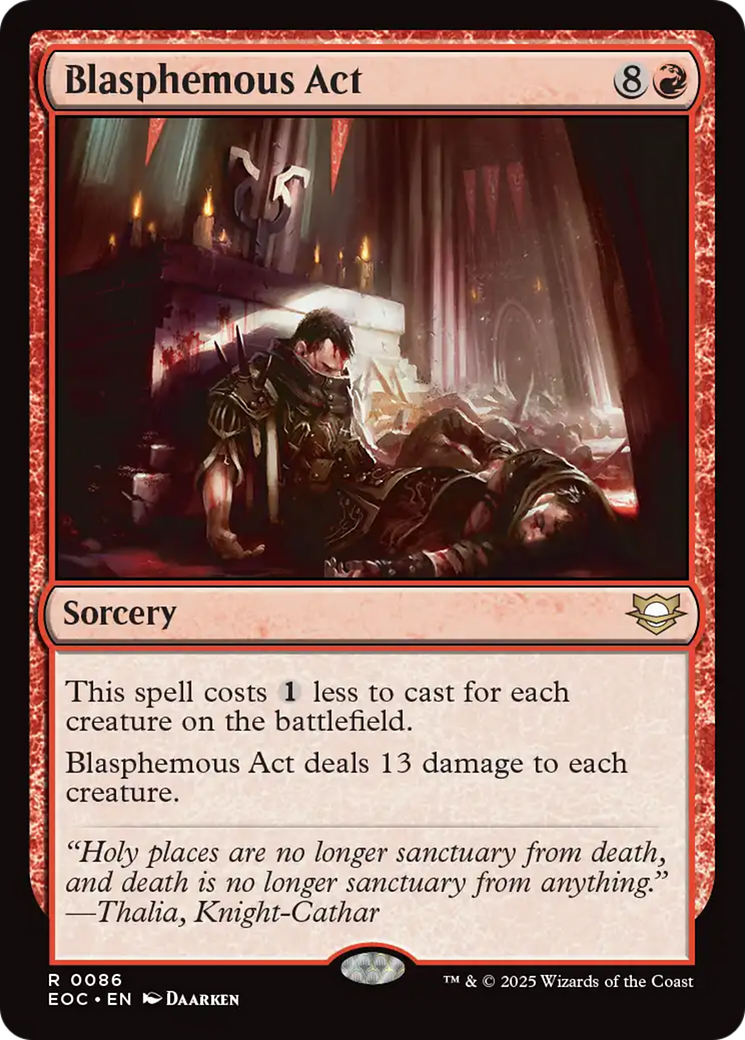 Blasphemous Act [Edge of Eternities Commander] | Clutch Gaming