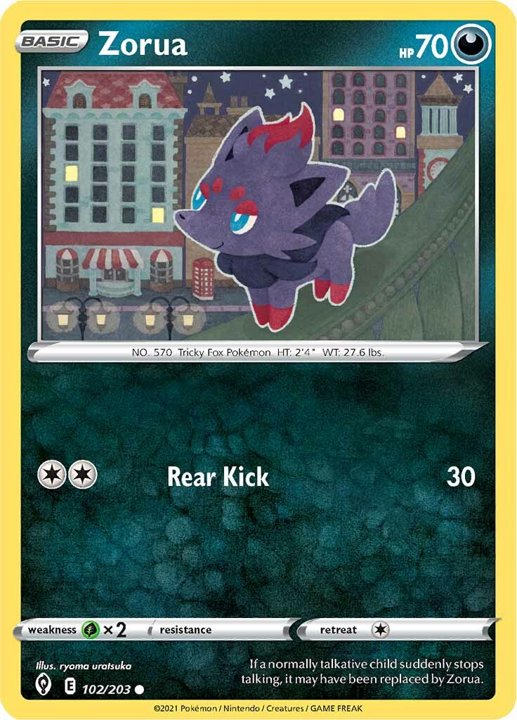 Zorua (102/203) [Sword & Shield: Evolving Skies] | Clutch Gaming