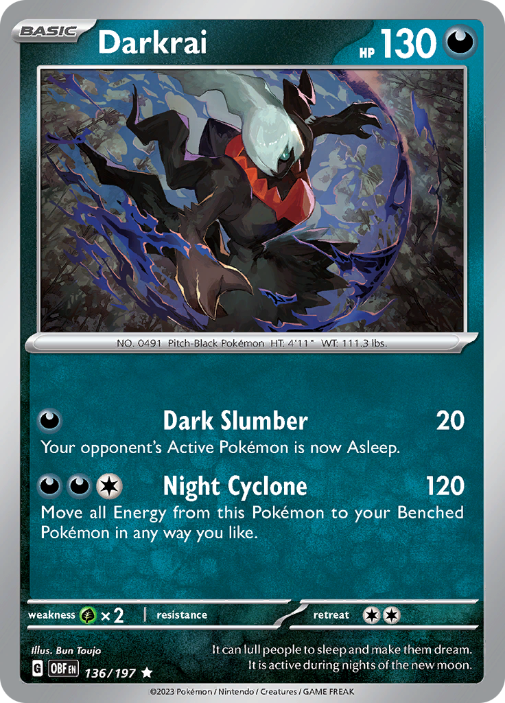 Darkrai (136/197) [Scarlet & Violet: Obsidian Flames] | Clutch Gaming