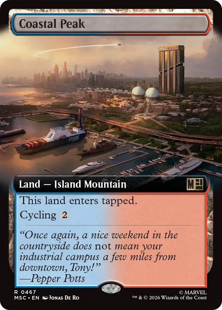 Coastal Peak (Extended Art) [Marvel Super Heroes Commander] | Clutch Gaming