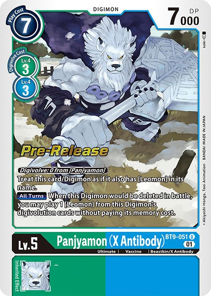 Panjyamon (X Antibody) [BT9-051] [X Record Pre-Release Promos] | Clutch Gaming