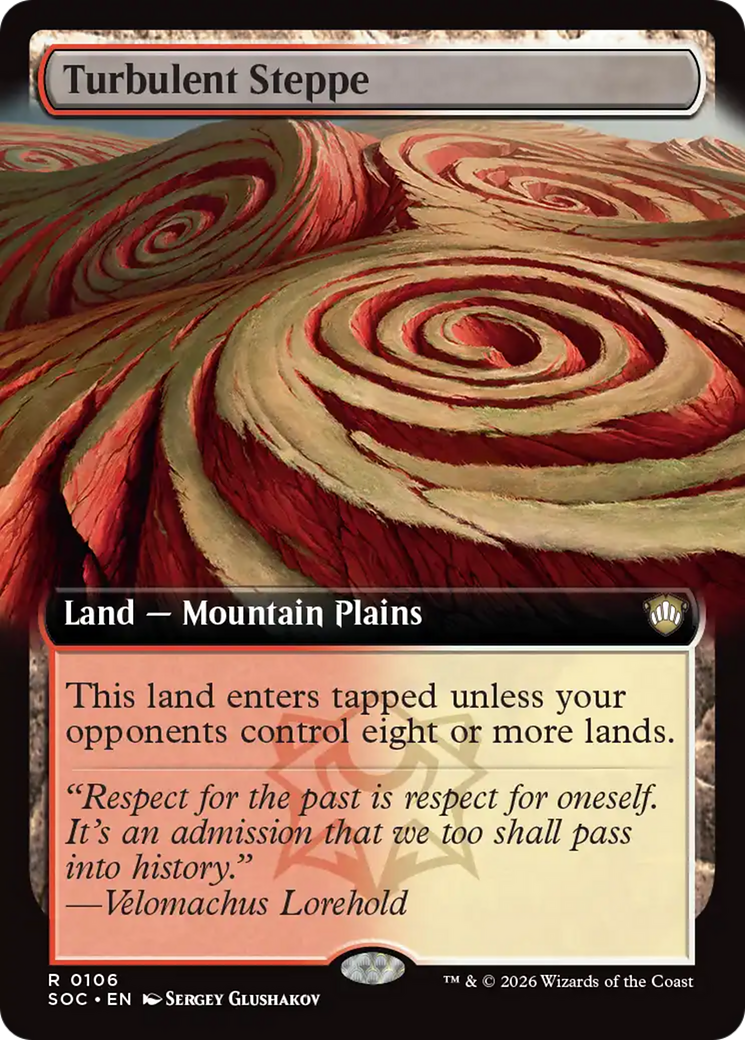 Turbulent Steppe (Extended Art) [Secrets of Strixhaven Commander] | Clutch Gaming