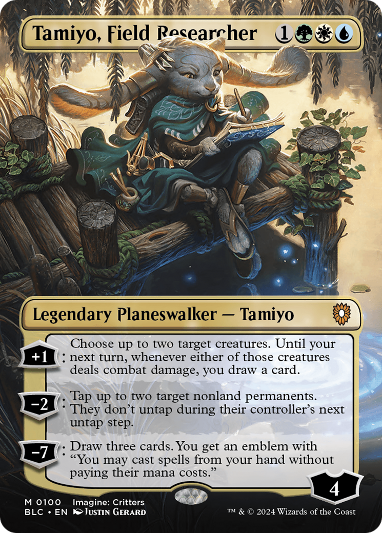 Tamiyo, Field Researcher (Borderless) [Bloomburrow Commander] | Clutch Gaming