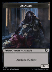 Treasure // Assassin Double-Sided Token [Commander Masters Tokens] | Clutch Gaming