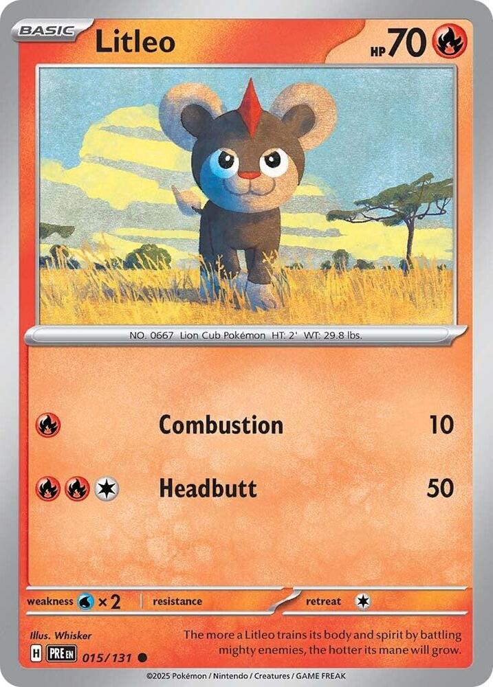 Litleo (015/131) [Scarlet & Violet: Prismatic Evolutions] | Clutch Gaming