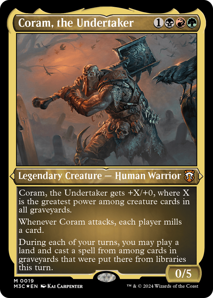 Coram, the Undertaker (Foil Etched) [Modern Horizons 3 Commander] | Clutch Gaming