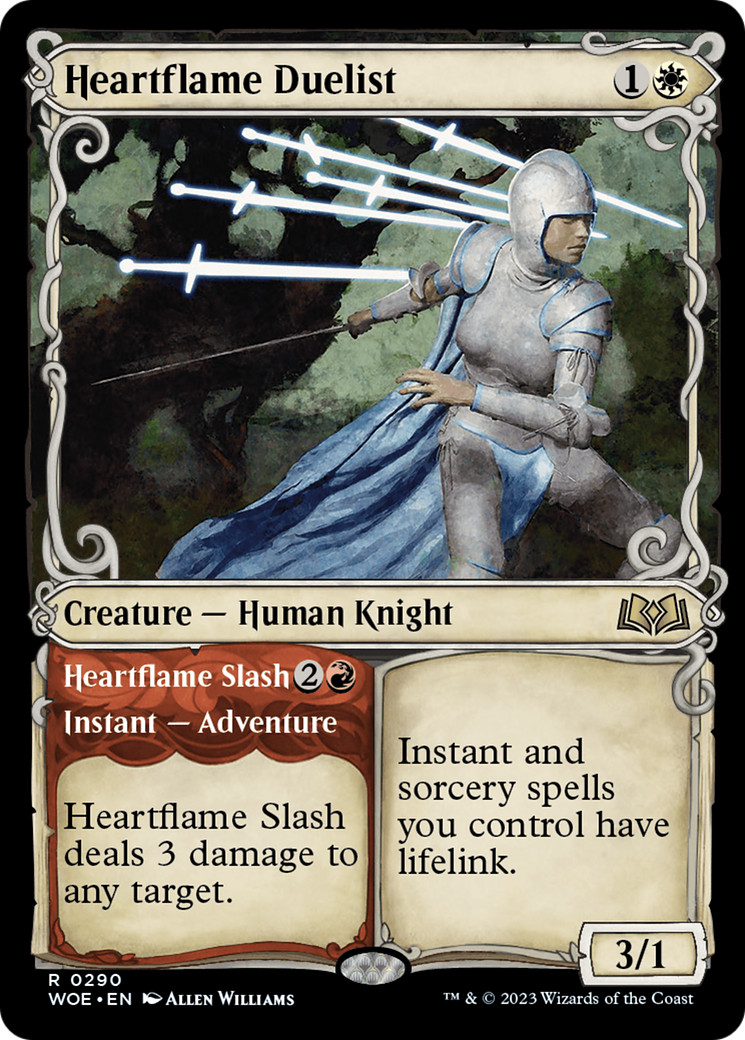 Heartflame Duelist // Heartflame Slash (Showcase) [Wilds of Eldraine] | Clutch Gaming