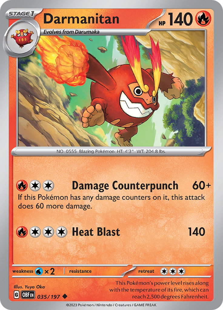 Darmanitan (035/197) [Scarlet & Violet: Obsidian Flames] | Clutch Gaming