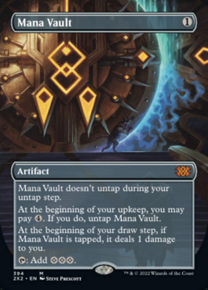 Mana Vault (Borderless Alternate Art) [Double Masters 2022] | Clutch Gaming