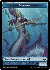 Beast // Merfolk (0003) Double-Sided Token [The Lost Caverns of Ixalan Commander Tokens] | Clutch Gaming