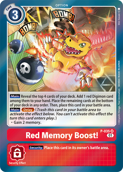 Red Memory Boost! [P-035] [Promotional Cards] | Clutch Gaming