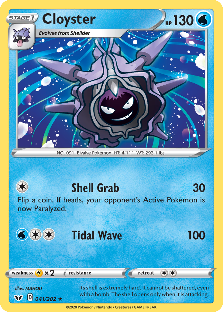 Cloyster (041/202) [Sword & Shield: Base Set] | Clutch Gaming