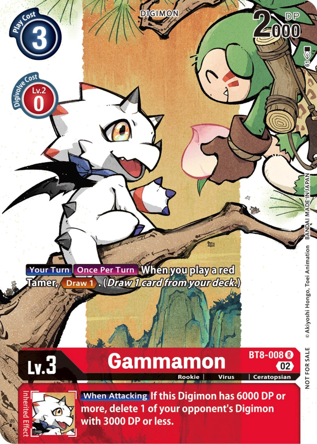 Gammamon [BT8-008] (Digimon Illustration Competition Promotion Pack) [New Awakening Promos] | Clutch Gaming