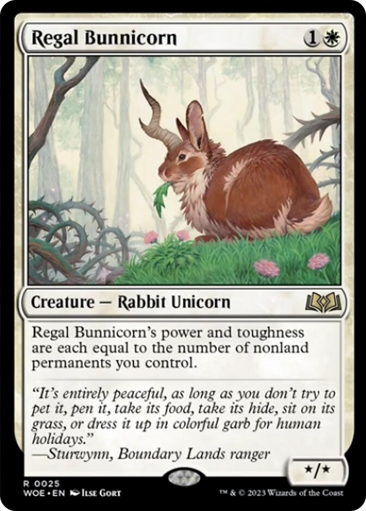 Regal Bunnicorn [Wilds of Eldraine] | Clutch Gaming