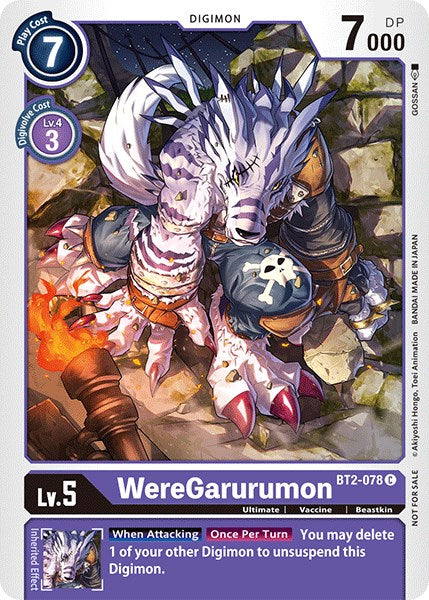 WereGarurumon [BT2-078] (Official Tournament Pack Vol.3) [Release Special Booster Promos] | Clutch Gaming