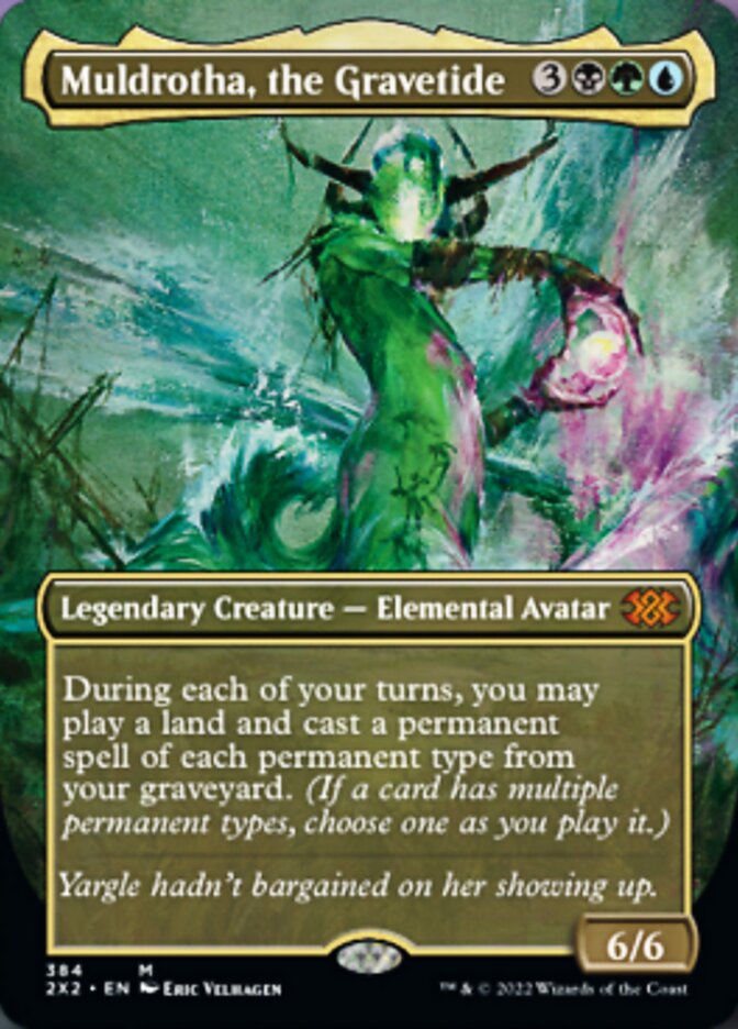 Muldrotha, the Gravetide (Borderless Alternate Art) [Double Masters 2022] | Clutch Gaming