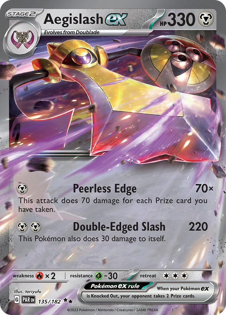 Aegislash ex (135/182) [Scarlet & Violet: Paradox Rift] | Clutch Gaming