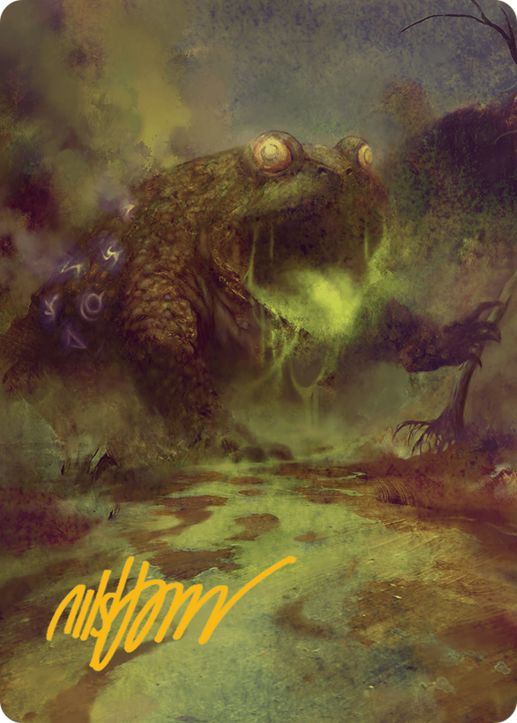 The Gitrog Monster Art Card (Gold-Stamped Signature) [Bloomburrow Art Series] | Clutch Gaming