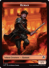 Elemental // Human (0014) Double-Sided Token [Innistrad Remastered Tokens] | Clutch Gaming