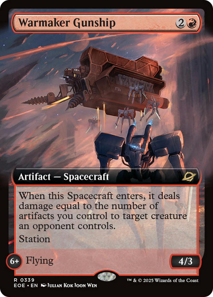 Warmaker Gunship (Extended Art) [Edge of Eternities] | Clutch Gaming