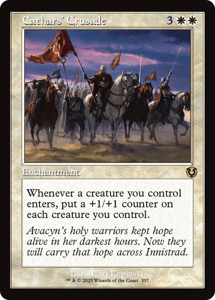 Cathars' Crusade (Retro Frame) [Innistrad Remastered] | Clutch Gaming