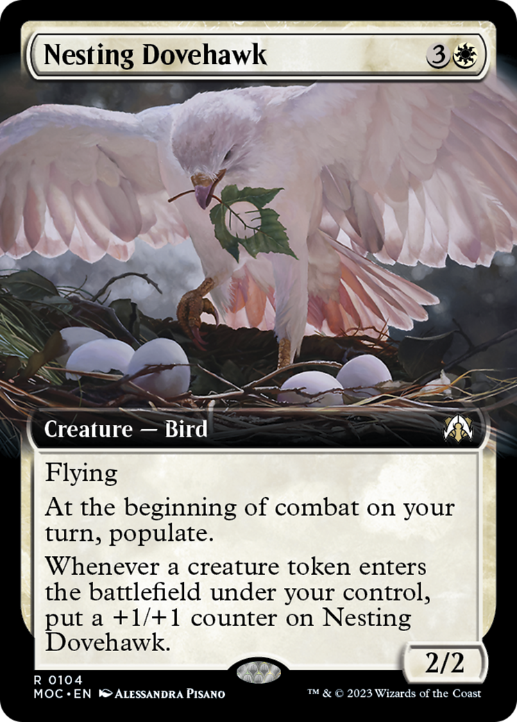 Nesting Dovehawk (Extended Art) [March of the Machine Commander] | Clutch Gaming