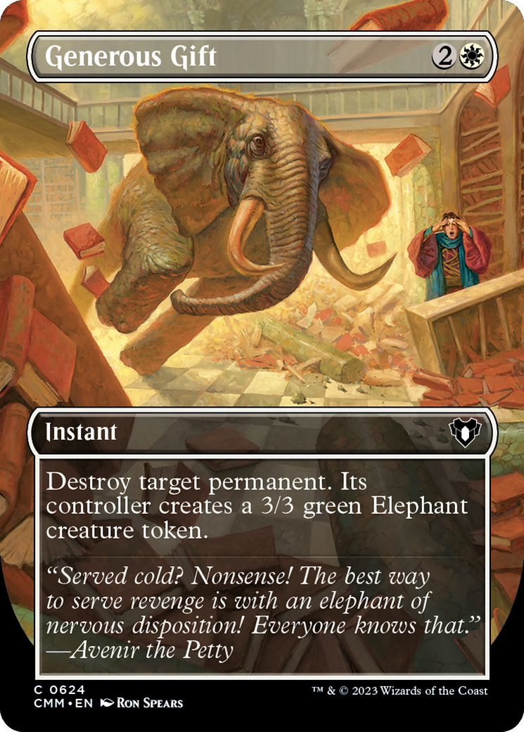 Generous Gift (Borderless Alternate Art) [Commander Masters] | Clutch Gaming