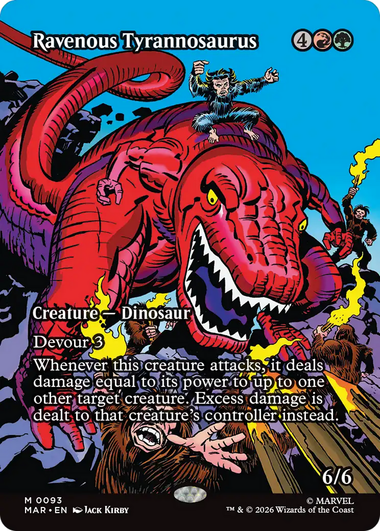 Ravenous Tyrannosaurus (Borderless) [Marvel Universe: Eternal-Legal] | Clutch Gaming