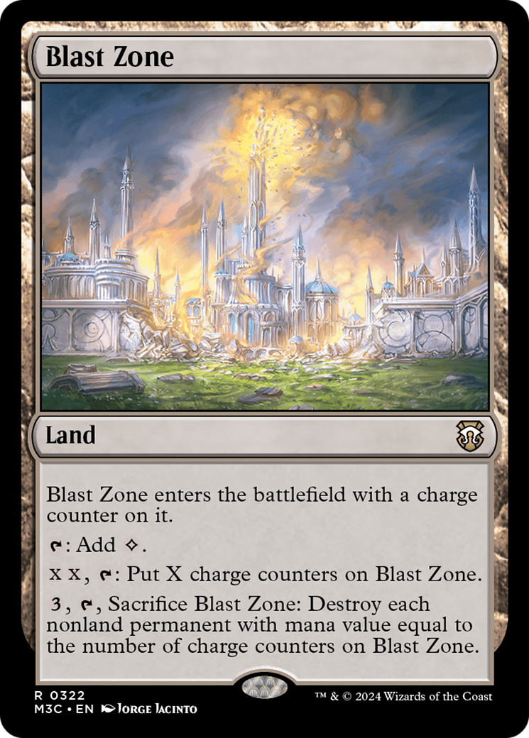 Blast Zone (Ripple Foil) [Modern Horizons 3 Commander] | Clutch Gaming