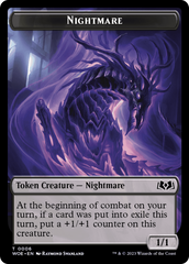 Nightmare // Food (0010) Double-Sided Token [Wilds of Eldraine Tokens] | Clutch Gaming