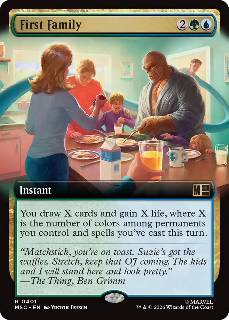 First Family (Extended Art) [Marvel Super Heroes Commander] | Clutch Gaming