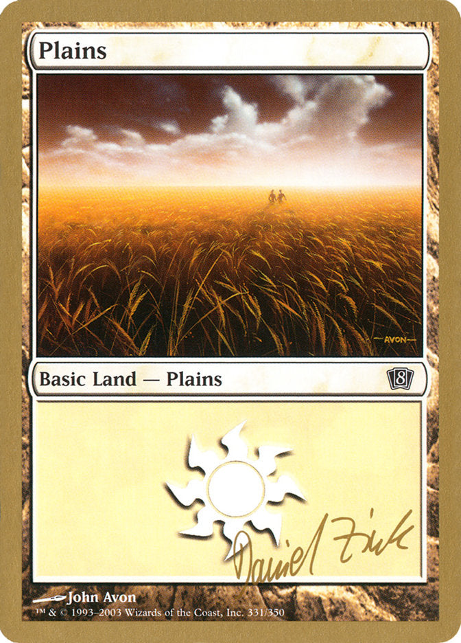 Plains (dz331) (Daniel Zink) [World Championship Decks 2003] | Clutch Gaming