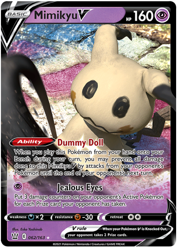 Mimikyu V (062/163) [Sword & Shield: Battle Styles] | Clutch Gaming