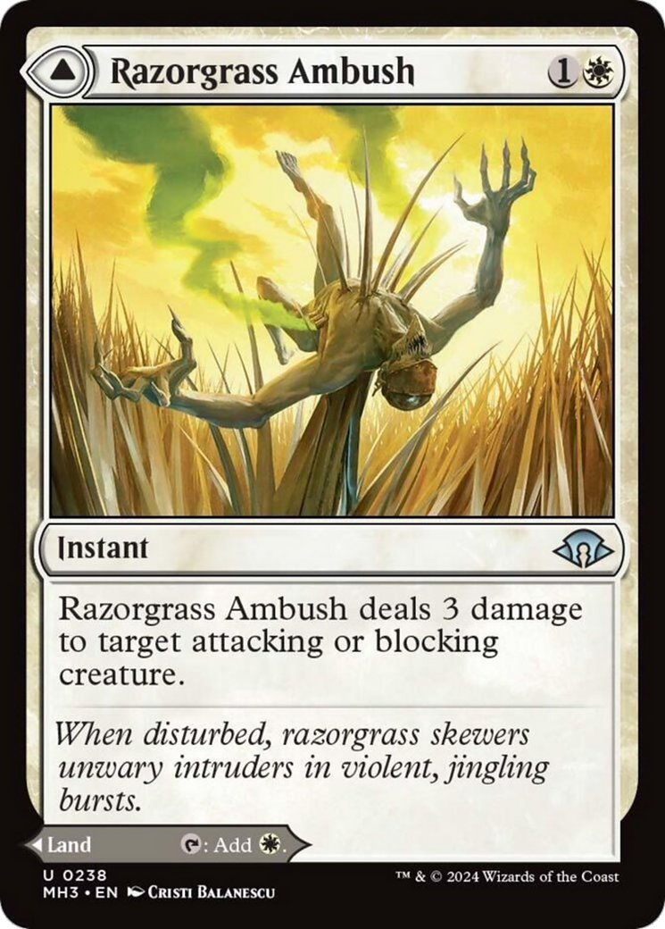 Razorgrass Ambush // Razorgrass Field [Modern Horizons 3] | Clutch Gaming