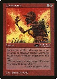 Incinerate (Oversized) [Oversize Cards] | Clutch Gaming