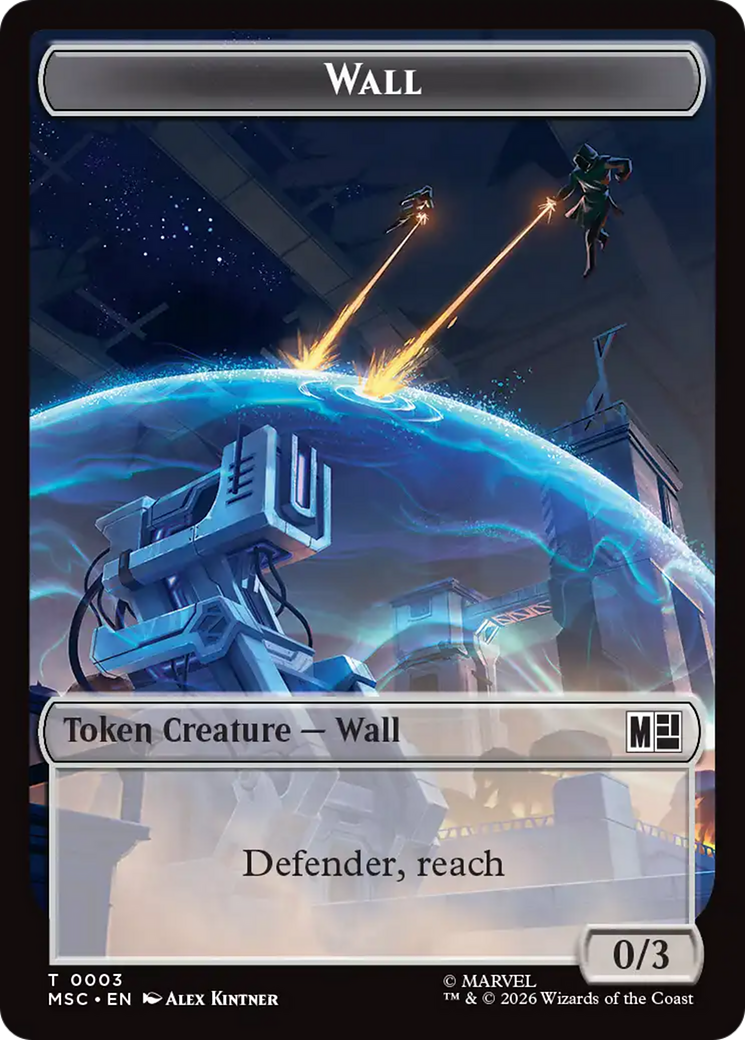 Copy (001) // Wall (003) Double-Sided Token [Marvel Super Heroes Commander Tokens] | Clutch Gaming