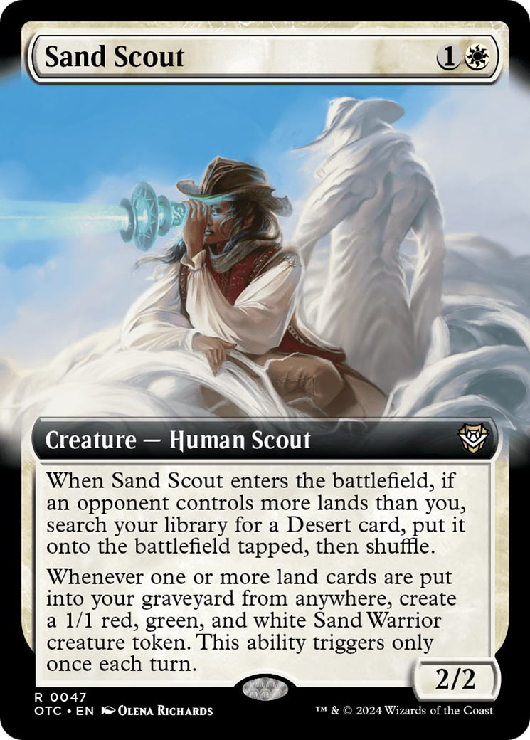 Sand Scout (Extended Art) [Outlaws of Thunder Junction Commander] | Clutch Gaming