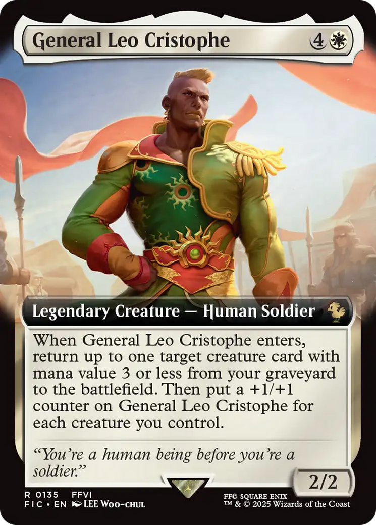 General Leo Cristophe (Extended Art) [FINAL FANTASY Commander] | Clutch Gaming