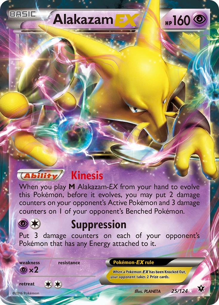 Alakazam EX (25/124) [XY: Fates Collide] | Clutch Gaming