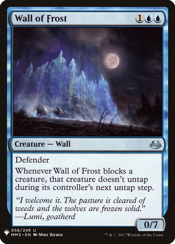 Wall of Frost [Mystery Booster] | Clutch Gaming