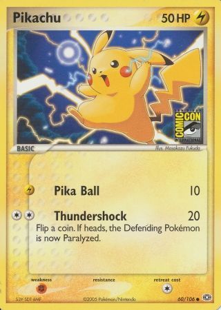 Pikachu (60/106) (2005 San Diego Comic Con) [Miscellaneous Cards] | Clutch Gaming