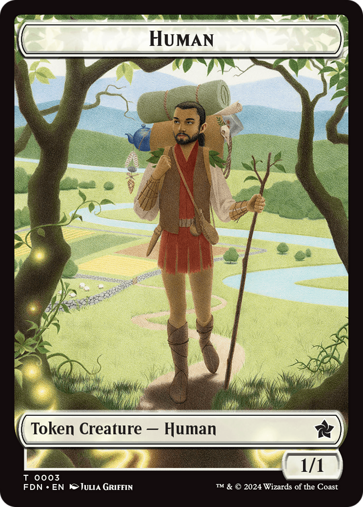 Copy // Human Double-Sided Token [Foundations Tokens] | Clutch Gaming