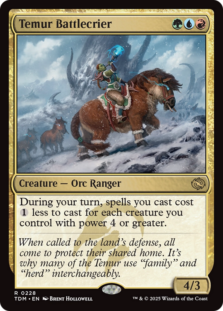 Temur Battlecrier [Tarkir: Dragonstorm] | Clutch Gaming