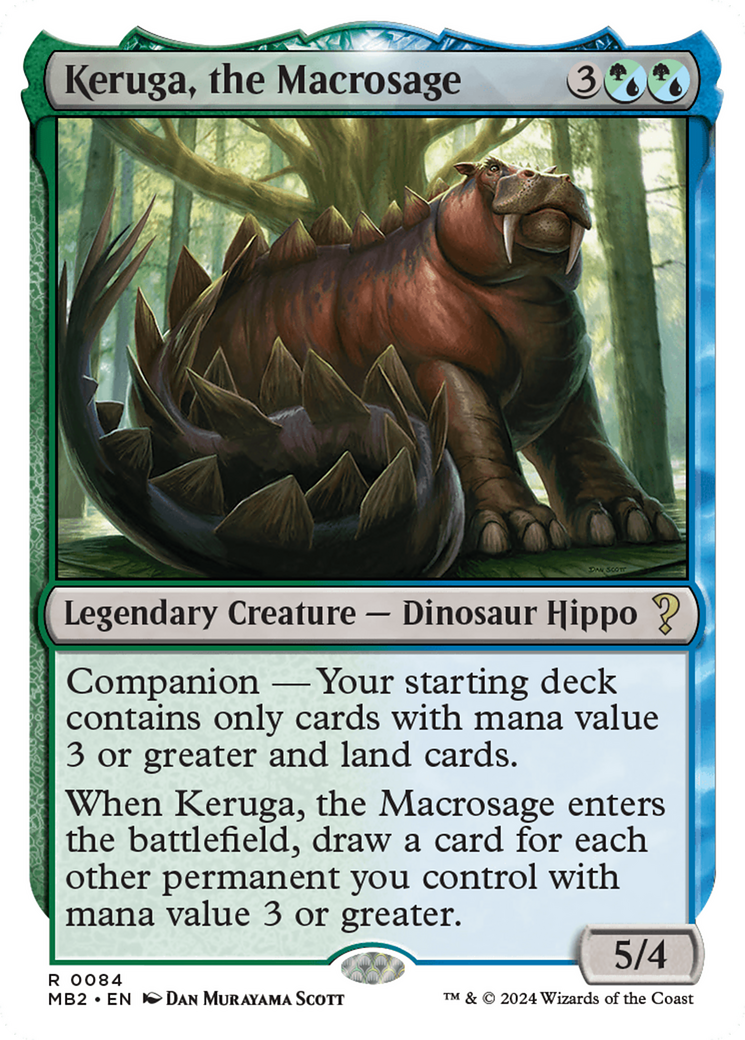 Keruga, the Macrosage (White Border) [Mystery Booster 2] | Clutch Gaming