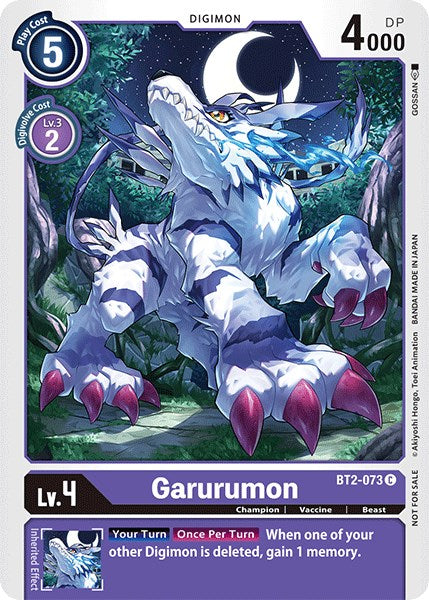 Garurumon [BT2-073] (Official Tournament Pack Vol.3) [Release Special Booster Promos] | Clutch Gaming