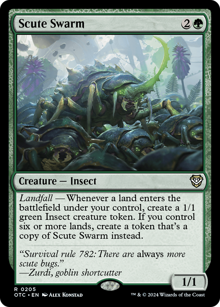 Scute Swarm [Outlaws of Thunder Junction Commander] | Clutch Gaming