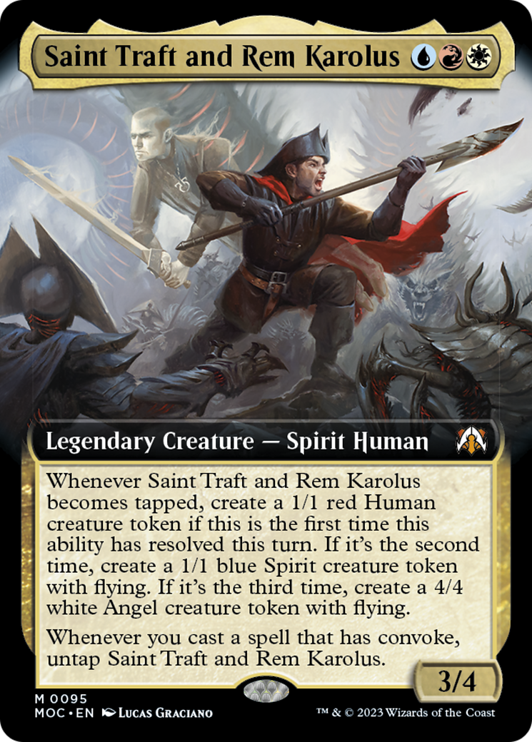 Saint Traft and Rem Karolus (Extended Art) [March of the Machine Commander] | Clutch Gaming