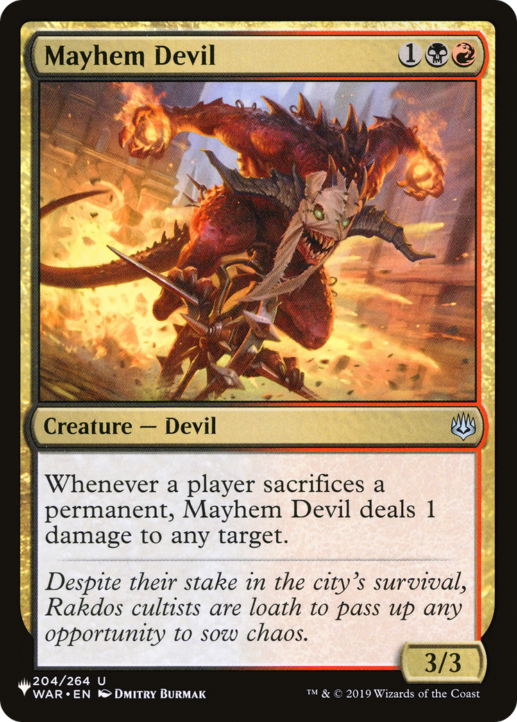 Mayhem Devil [The List Reprints] | Clutch Gaming