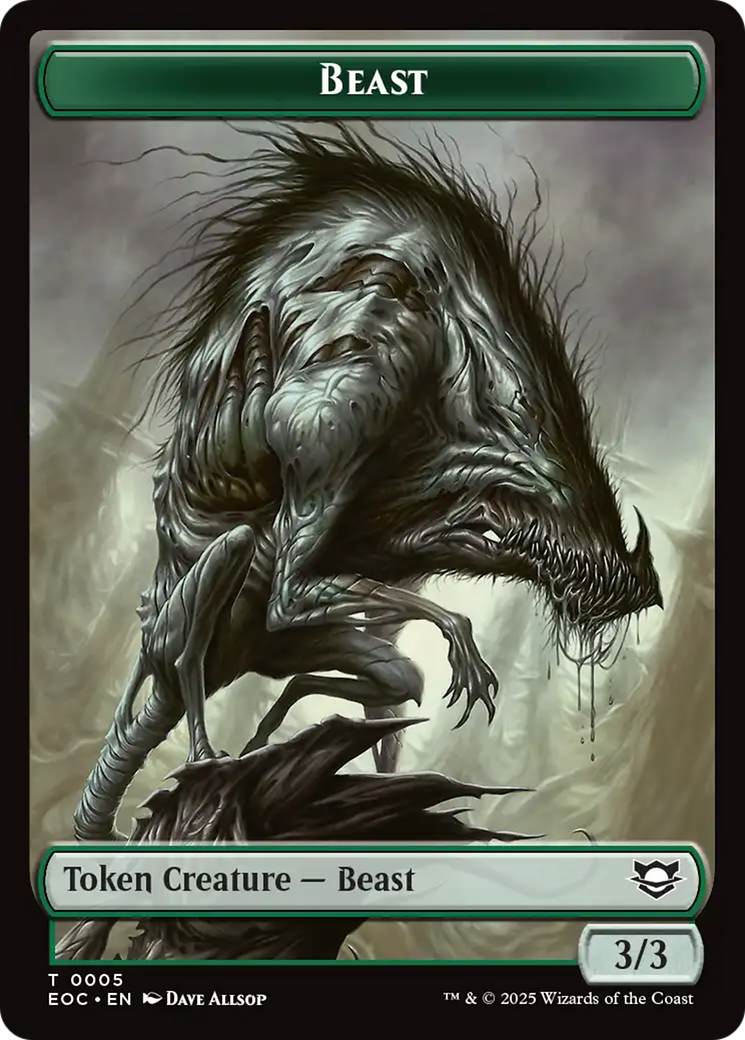 Clue // Beast (0005) Double-Sided Token [Edge of Eternities Commander Tokens] | Clutch Gaming