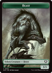 Clue // Beast (0005) Double-Sided Token [Edge of Eternities Commander Tokens] | Clutch Gaming